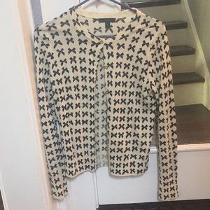 J. Crew cardigan - black bows